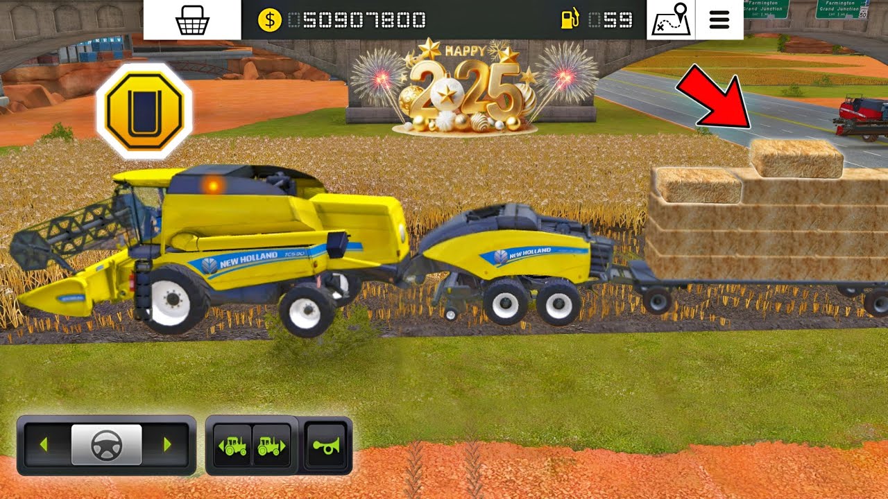 Новогоднее видео FS18 | Сбор урожая в FS18 — многопользовательский режим! Farming Simulator 18: п...