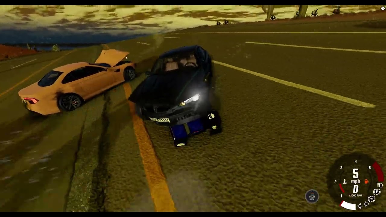 "Chase me" BeamNG is terrifying.