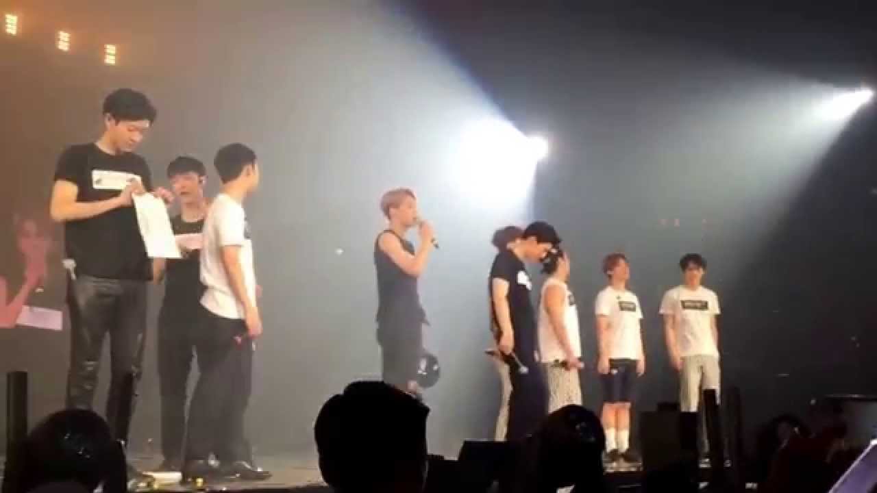 [Fancam] 150621 EXO Planet #2 : The EXO'luXion in Bangkok - Ending Ment + Chanyeol's doing project