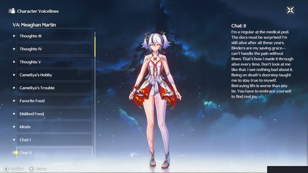 Wuthering Waves Camellya voice lines