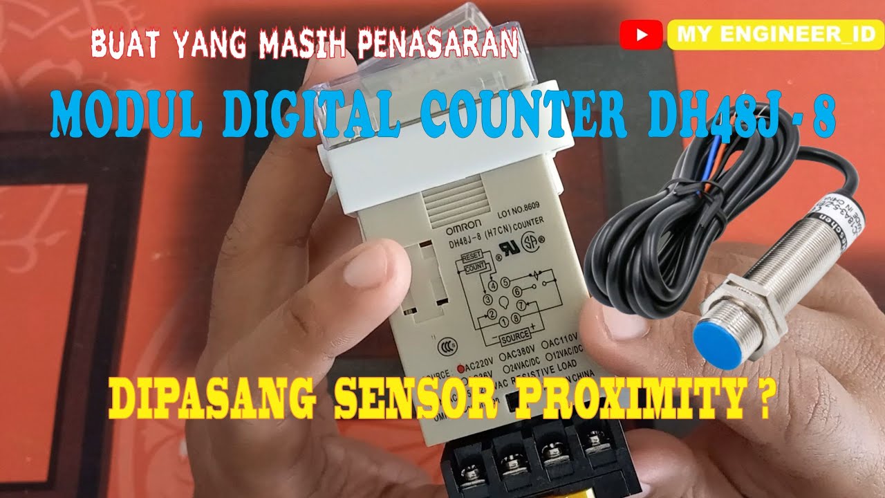 Tutorial Cara Pasang Sensor Proximity Pada Digital Counter DH48J-8