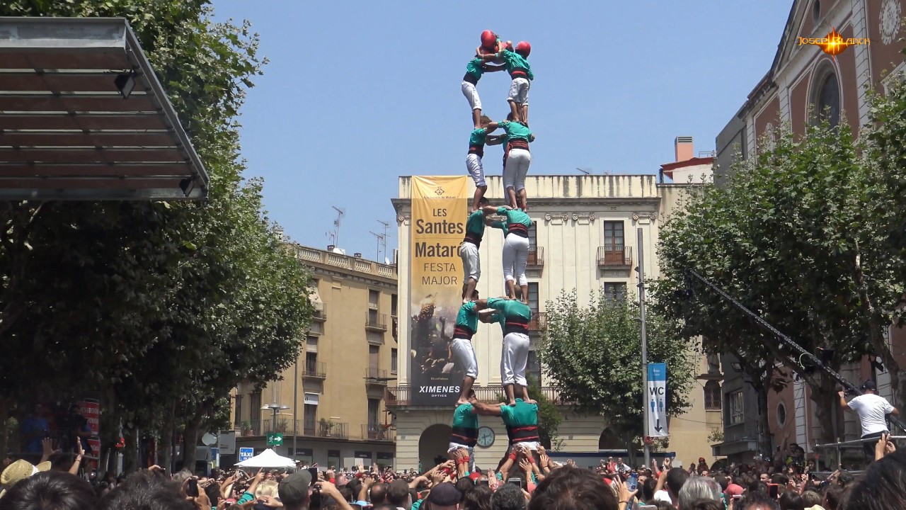Les Santes 2017 - Castellers de Vilafranca, 3 de 8 aixecat per sota