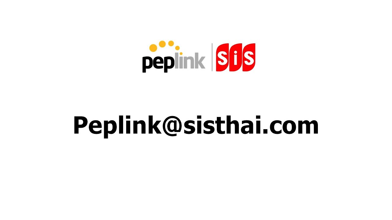 Webinar: Peplink SD-WAN Solutions by SiS