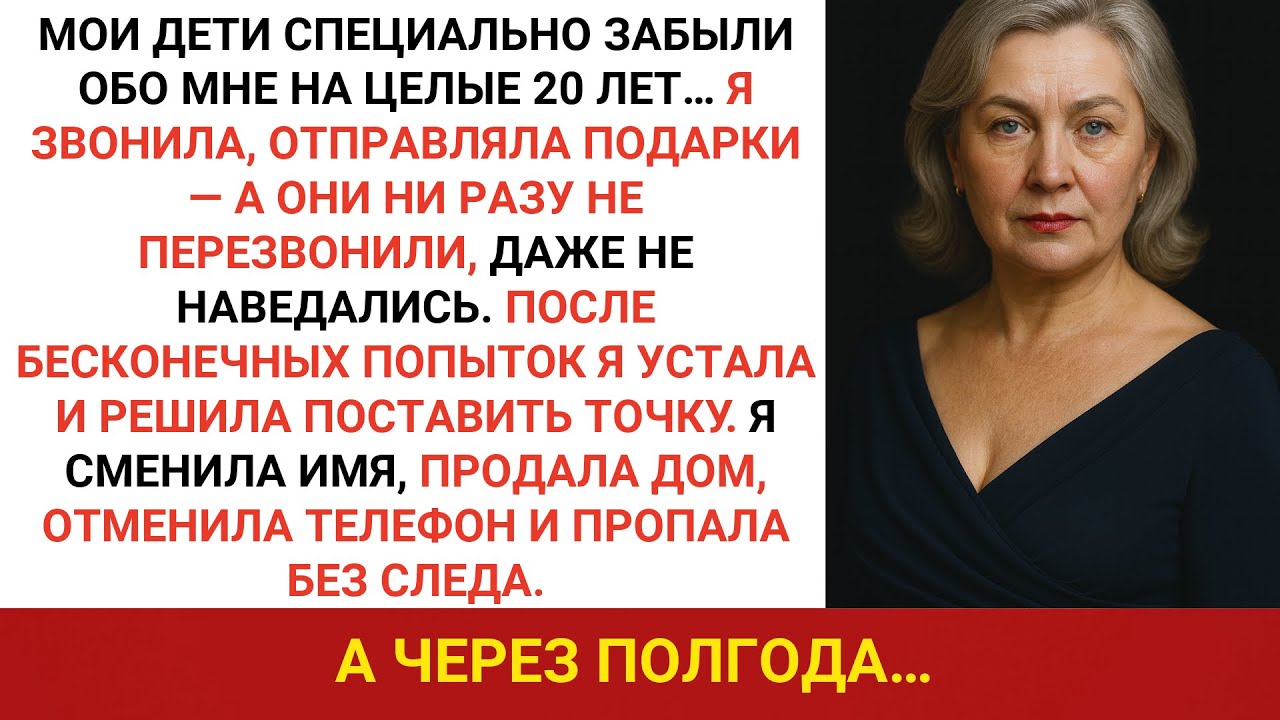 Дети забыли меня на 20 лет — я сменил имя и исчез навсегда!