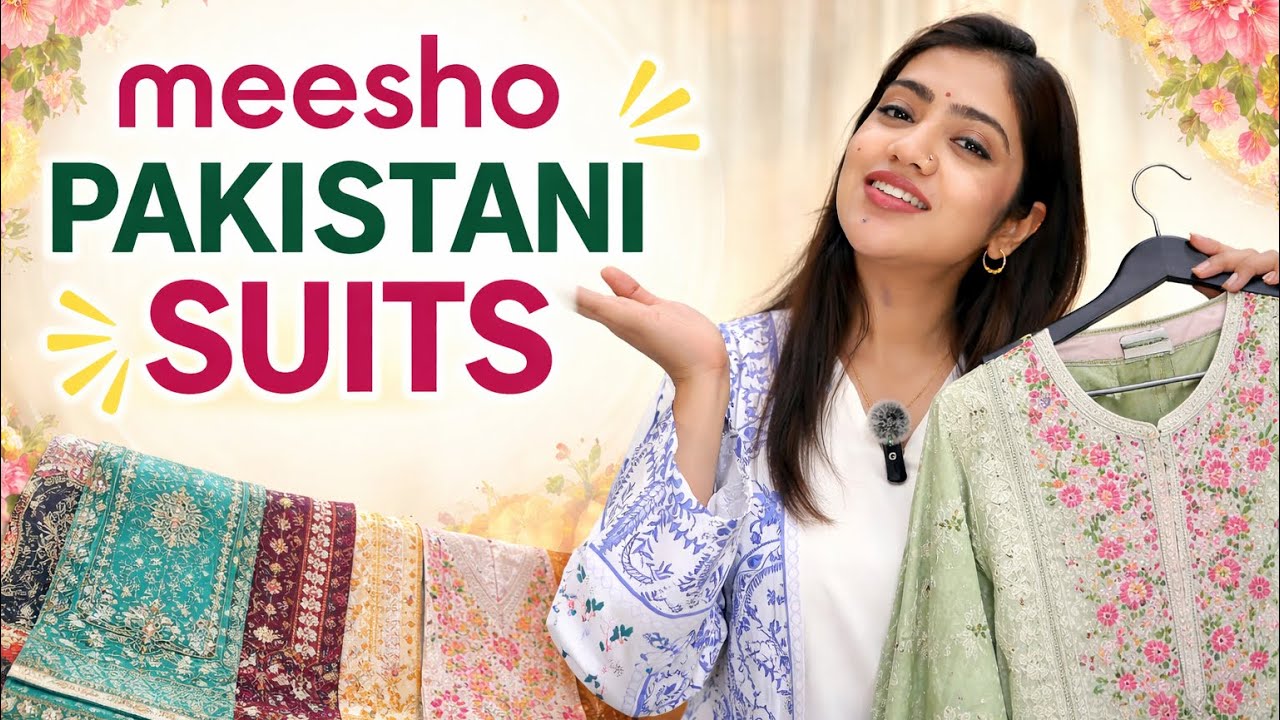 Huge Fashion haul style: “Best Meesho Pakistani Suits Try On 🔥”#shreyastarlight