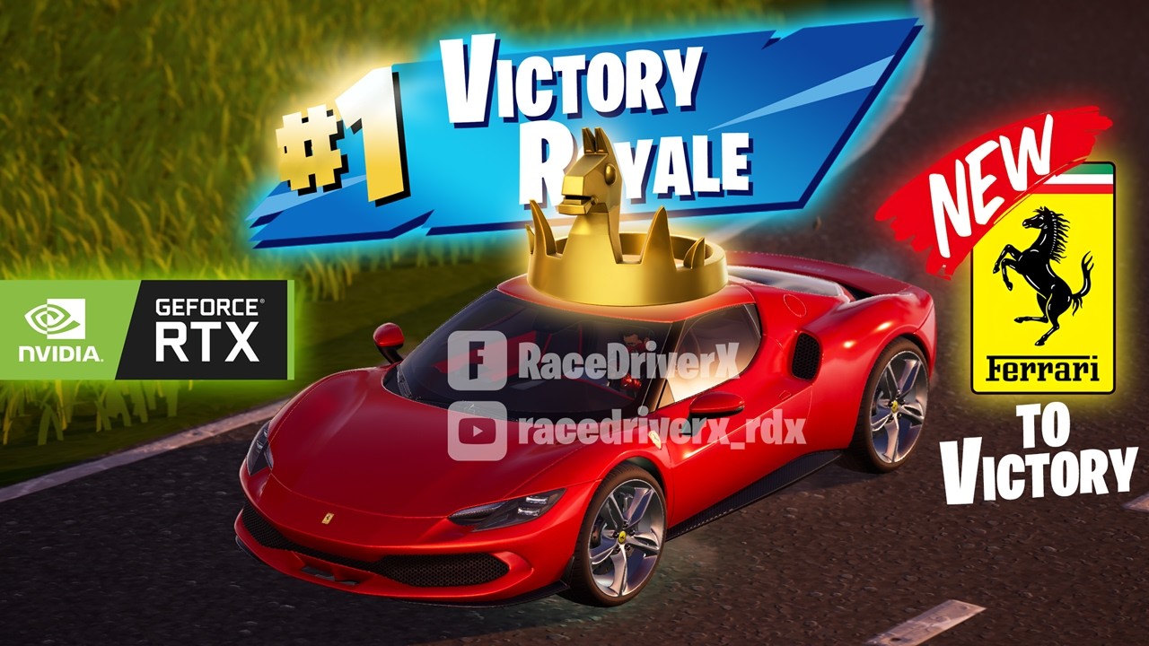 Can a Ferrari Survive an Entire Fortnite Match?🚗🔥🏆