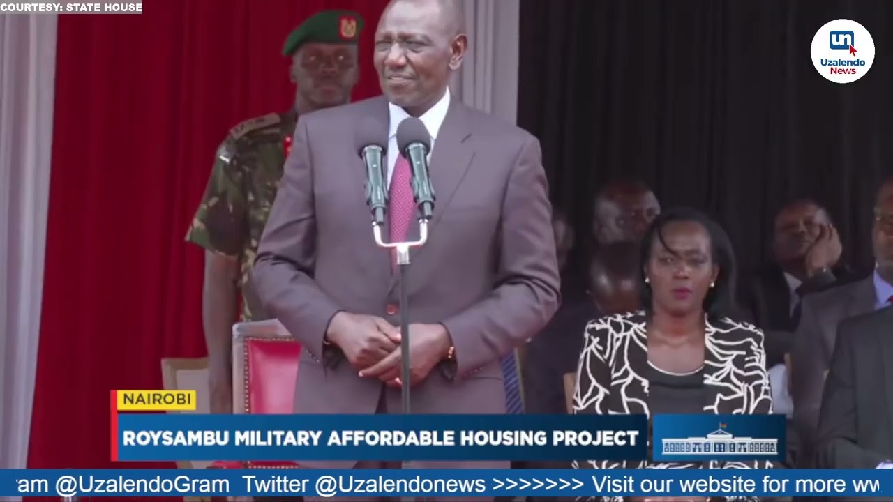President Ruto's FULL SPEECH at the launch of Roysambu Military Affordable Housing Project