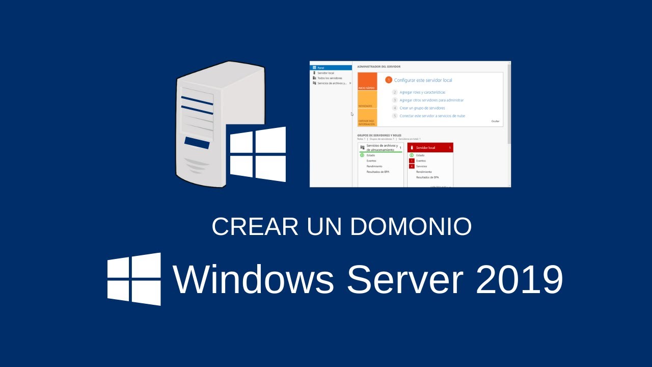 Como crear un Dominio en Windows Server 2019