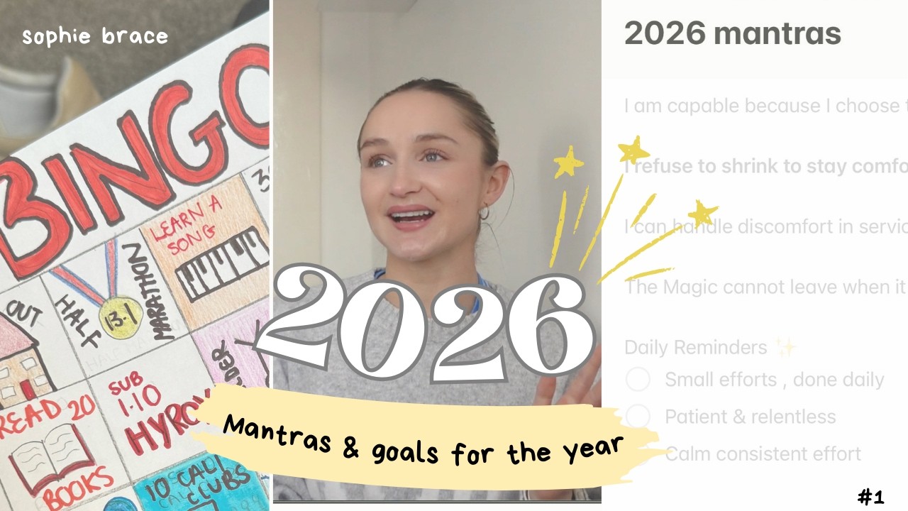 A fun way to plan for your 2026 goals. My 2026 bingo chart & mantras for achieving your goals.