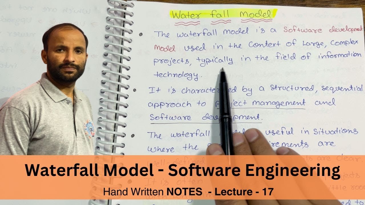 Explain Waterfall Model in Software Engineering Tutorials | Lec 17
