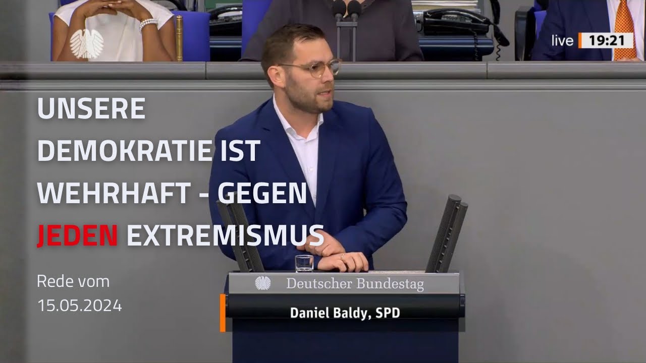 Keine Tipps von Verfassungsfeinden zur Extremismusbekämpfung - Rede von Daniel Baldy, 15.05.2024