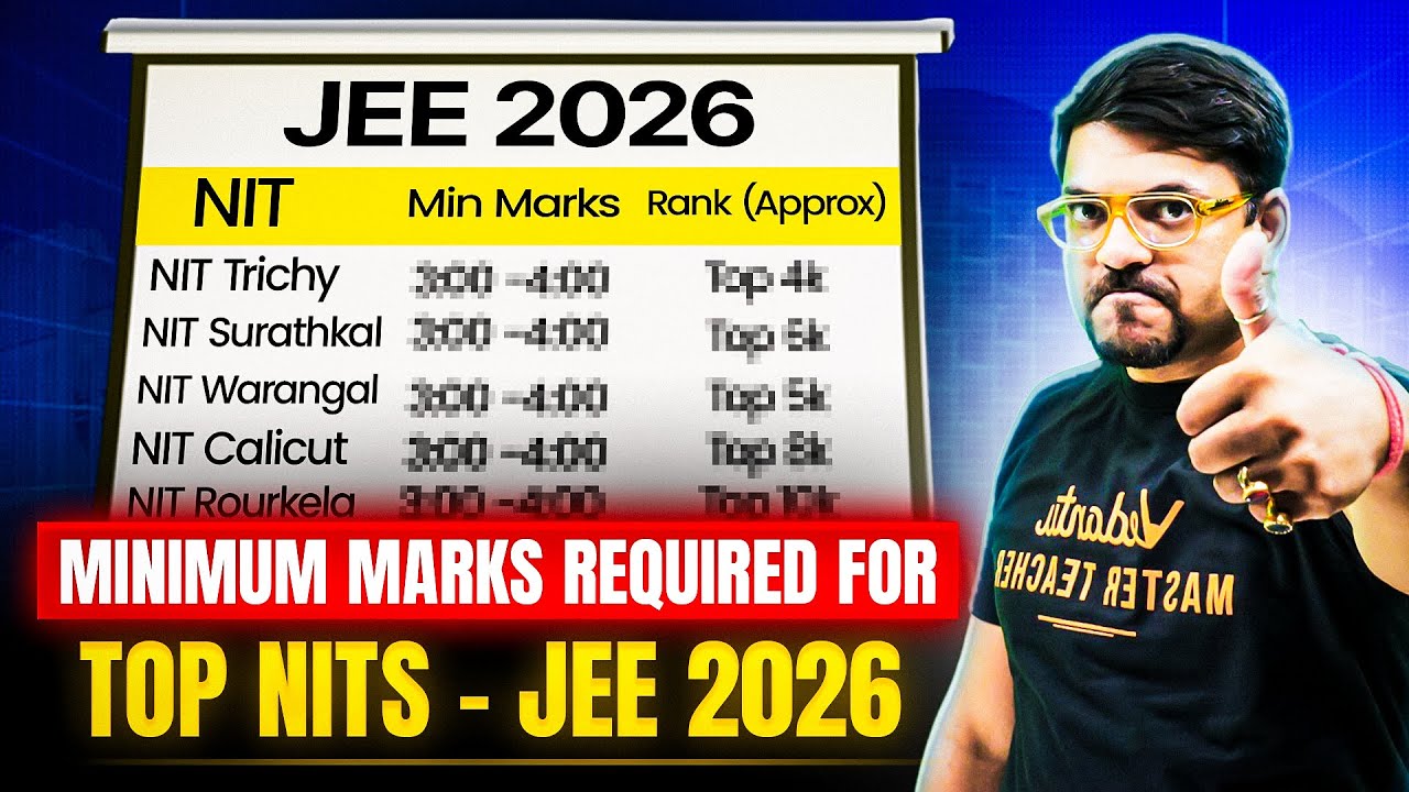 Minimum Marks Required for Top NITs | JEE Mains 2026 | Harsh Sir