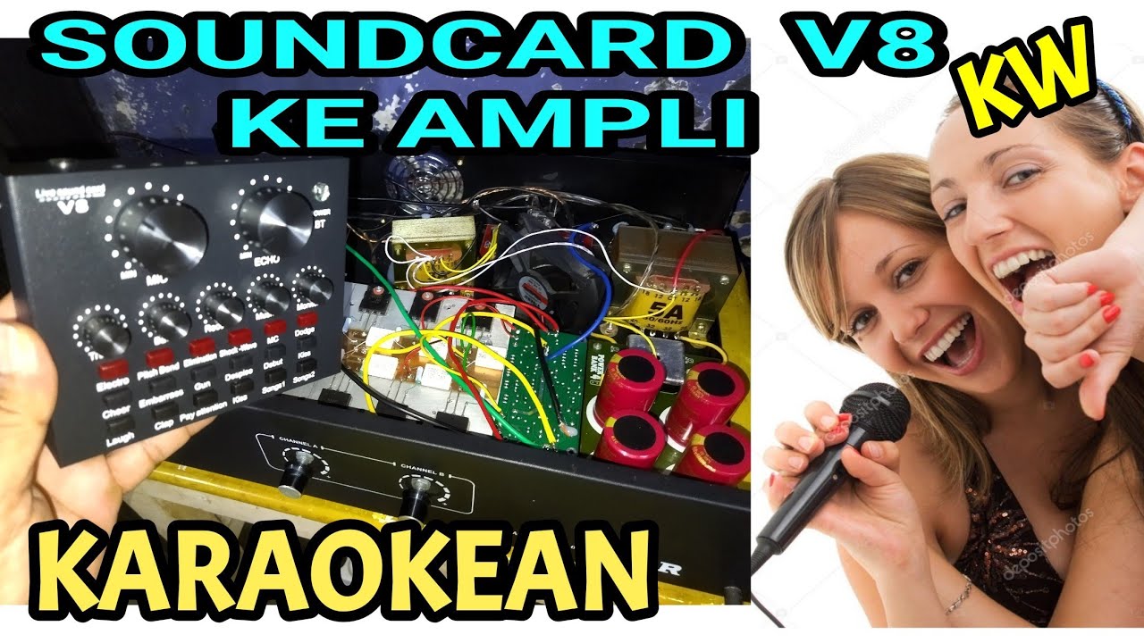 Soundcard V8 KW ke Amplifier KARAOKEAN ENAK GAK YA