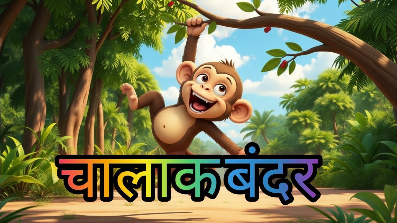 Chaalak Bandar  #kidzyToon #kidsongs #Kidzy #nurseryrhymes #babysongs  #kidsvideos 