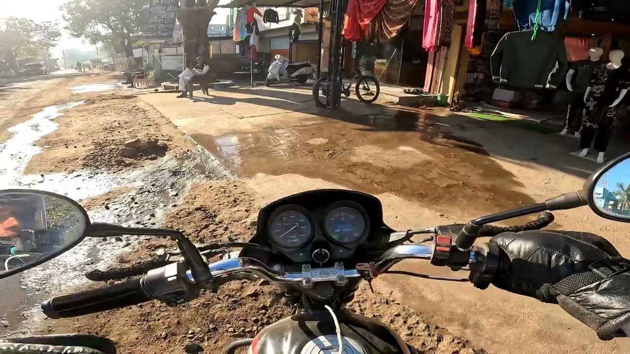 Sonkatch To Bagli Non-stop Solo Ride On Hf Delux Bike | Winter Riding From Village | Episode - 10