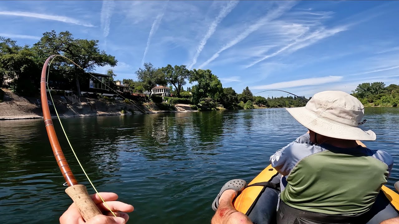 We Found the Shad Schools! | American River Fishing Shad & Steelhead inflatable Kayak