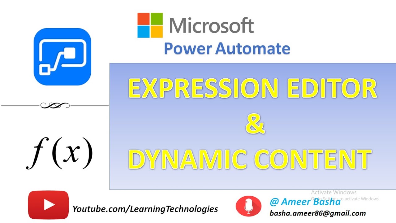 Microsoft Power Automate Tutorials || Module 33 : Expression & Dynamic Content(Updated Feature)