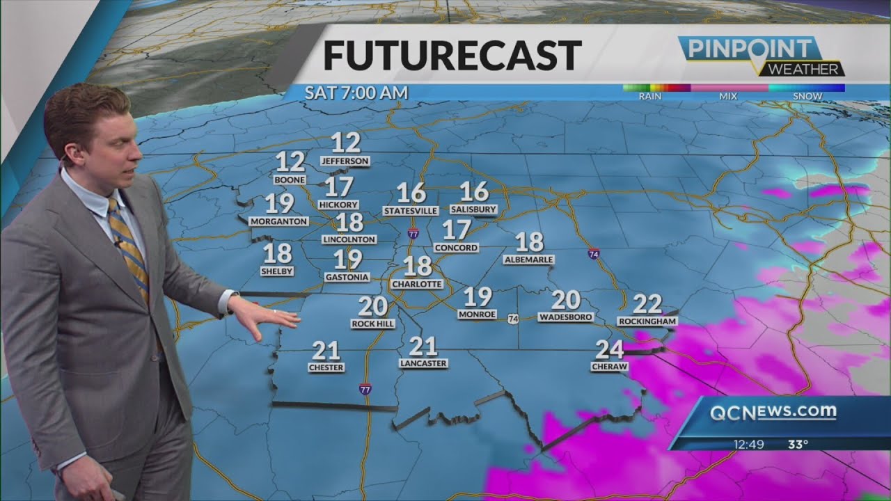 Up to 9 inches of snow possible as powerful winter storm targets Carolinas