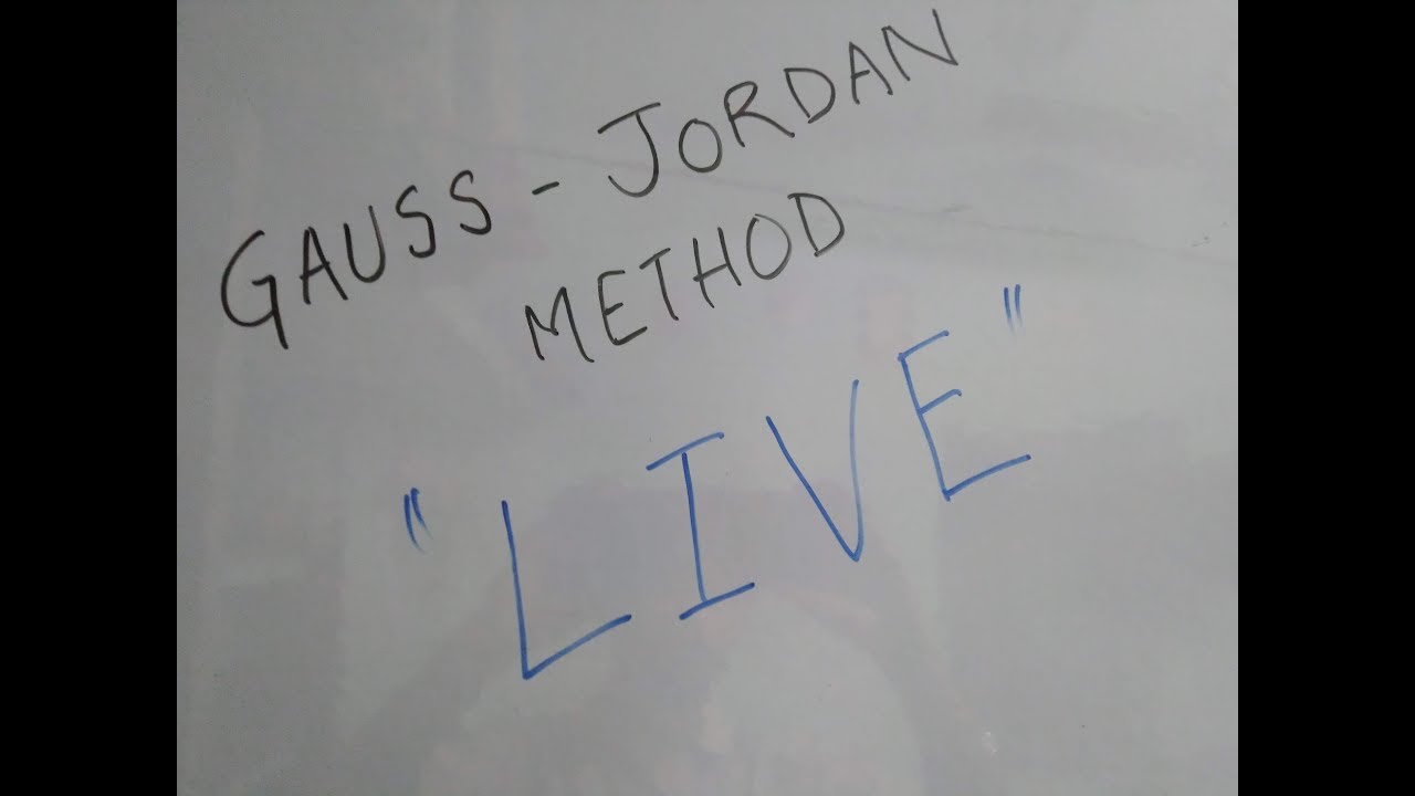 Gauss Jordan Method made easy