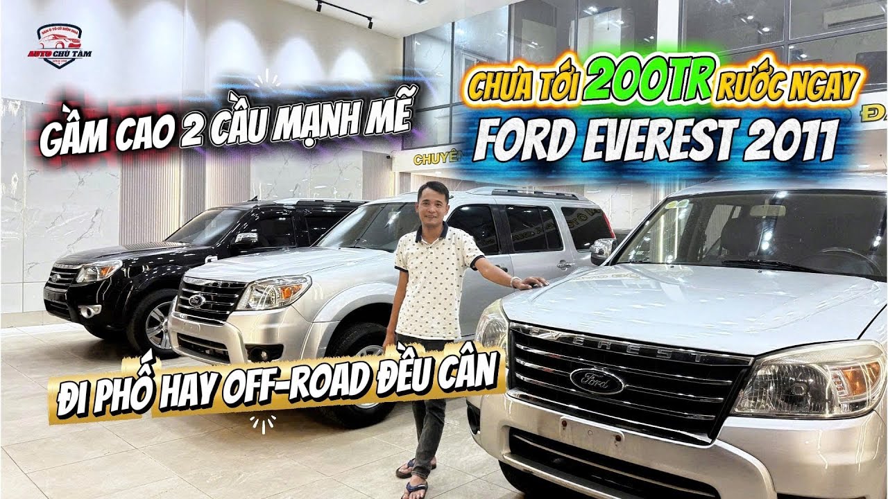 XE GIỜ RẺ QUÁ HƠN 100 TRIỆU CÓ NGAY FORD EVEREST 4X4 2012 NHẬP THÁI SIÊU ĐẸP FORD EVEREST 2.5AT 2010