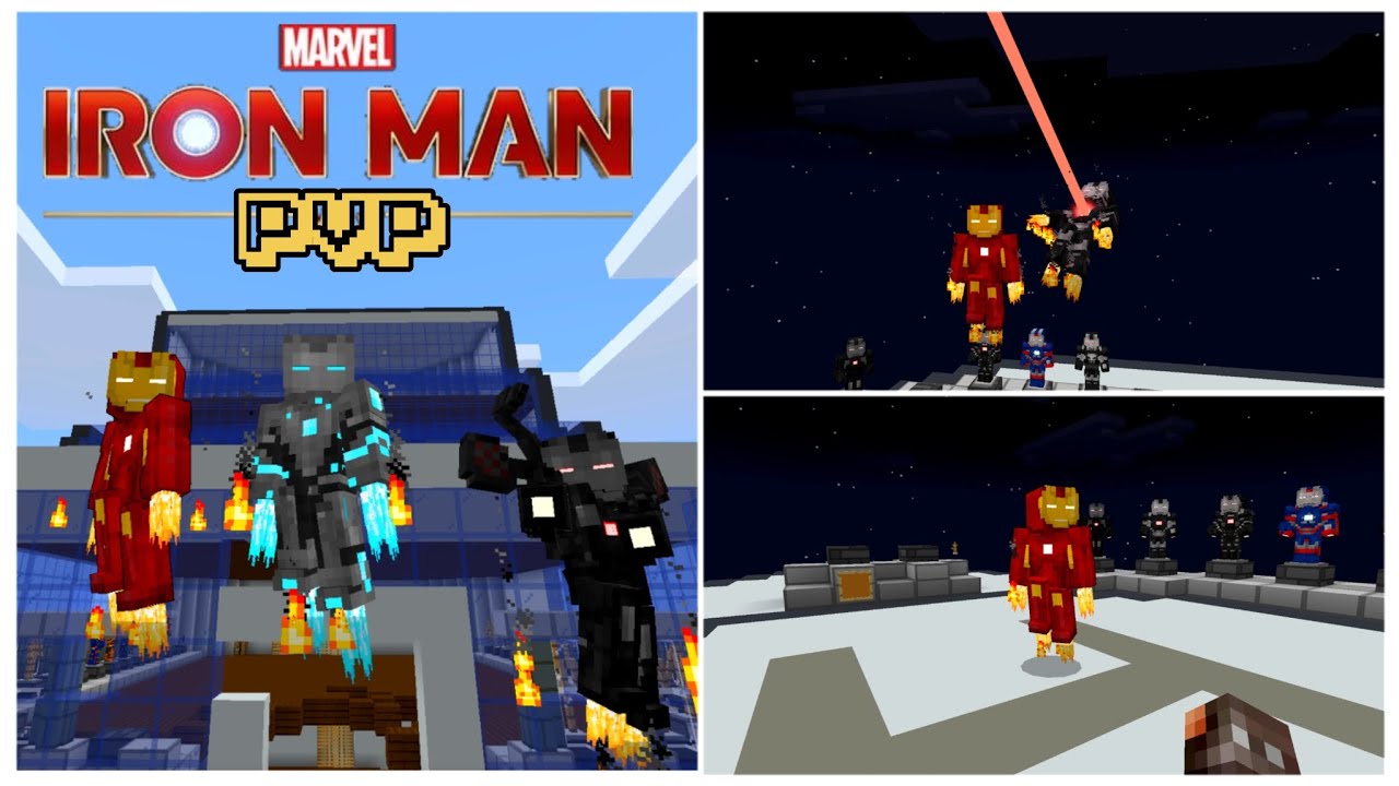 Iron-Man Addon || PVP Epico Con Los Panas 🤭