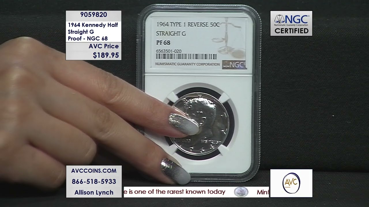 1964 Kennedy Half Dollar - Straight G - Proof - NGC 68