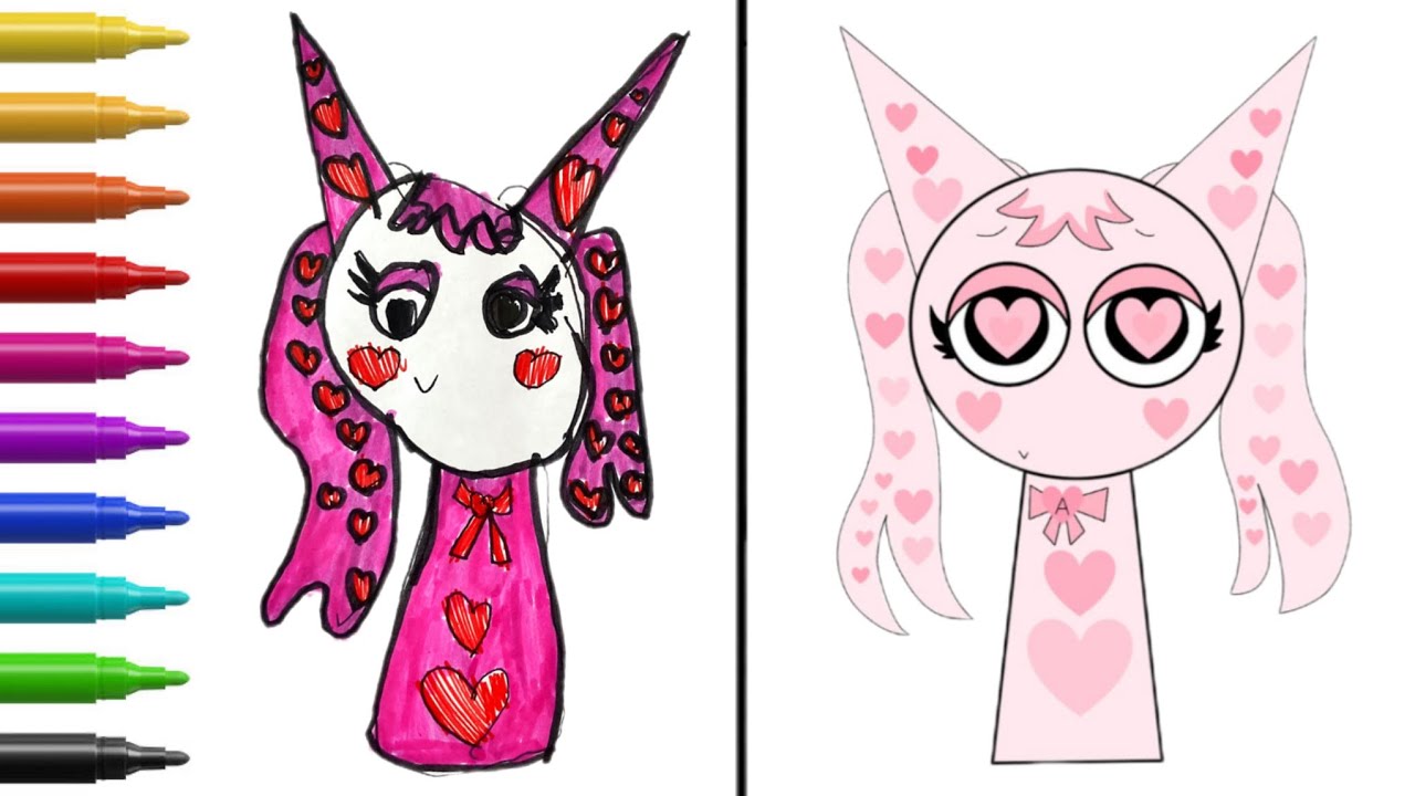 How To Draw SPRUNKI (Incredibox Mod) | Adult Coloring & Digital Art Tutorial #sprunki