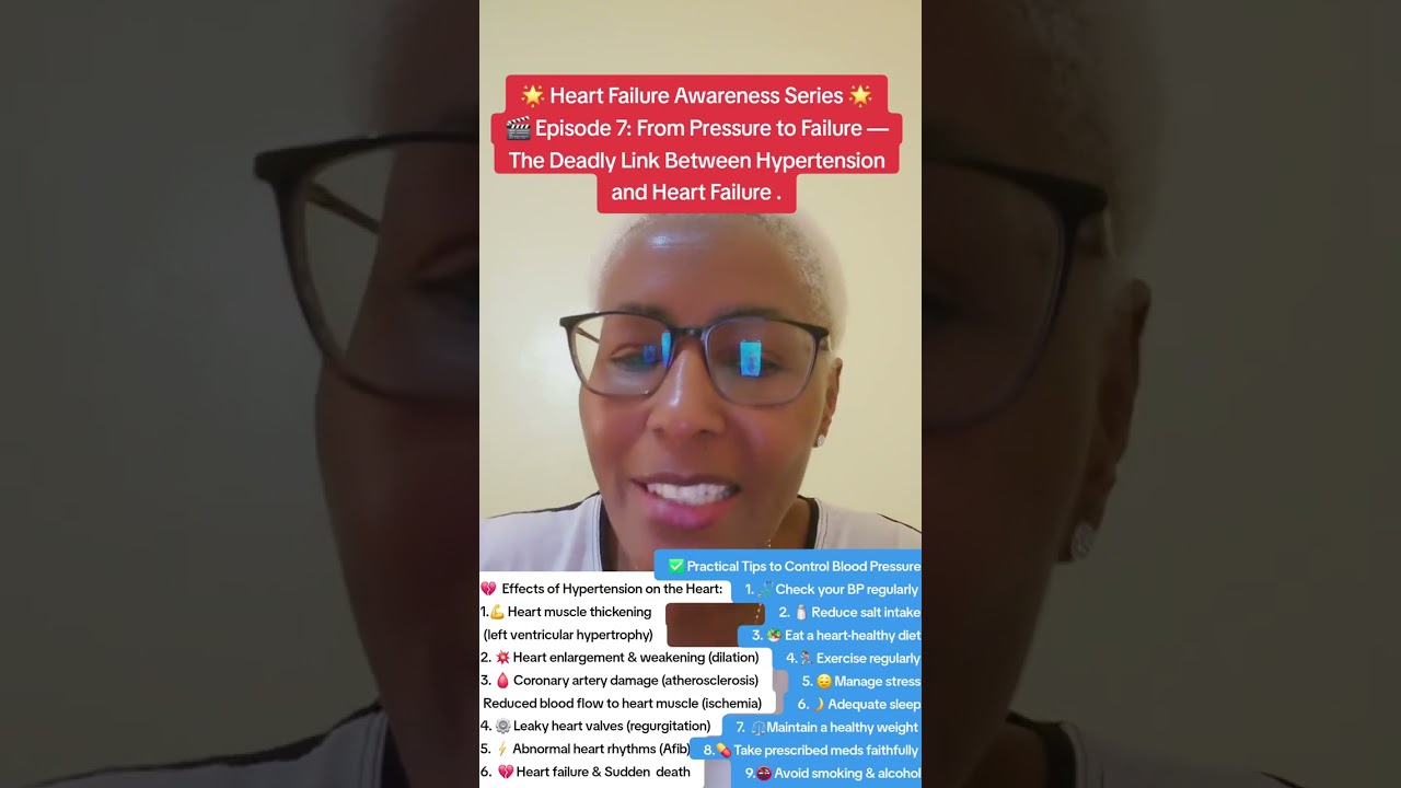 🎬 Episode 7 :From Pressure to Failure: The Deadly Link Between HTN  & HF @CardioWholenessWithDrB 