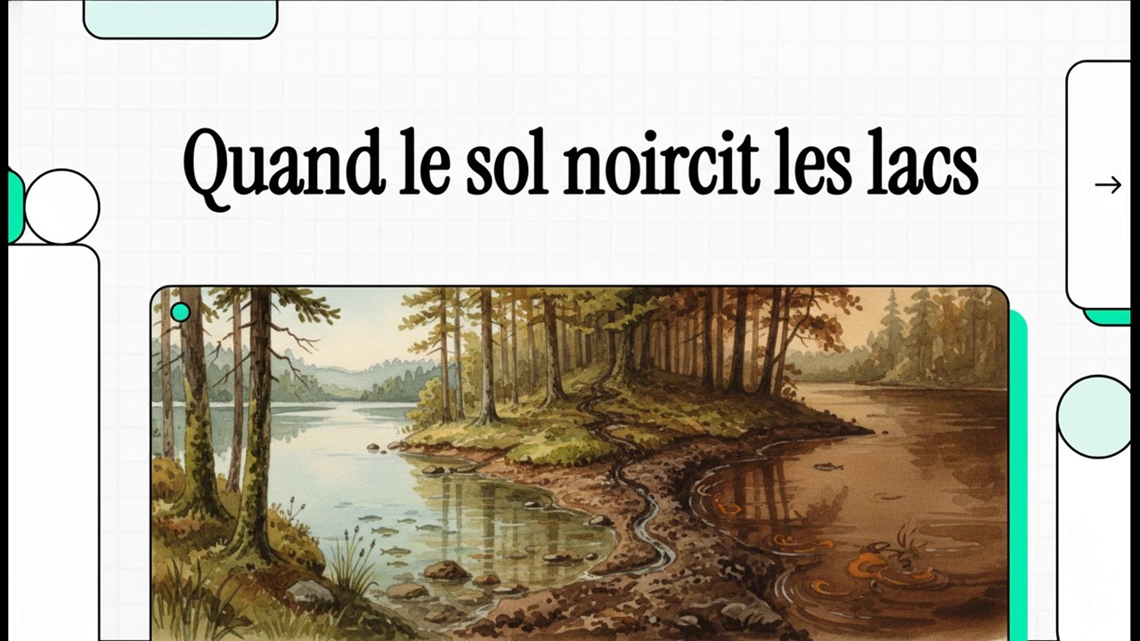 Quand le sol noircit les lacs | Facteurs régissant la concentration de carbone organique dissous