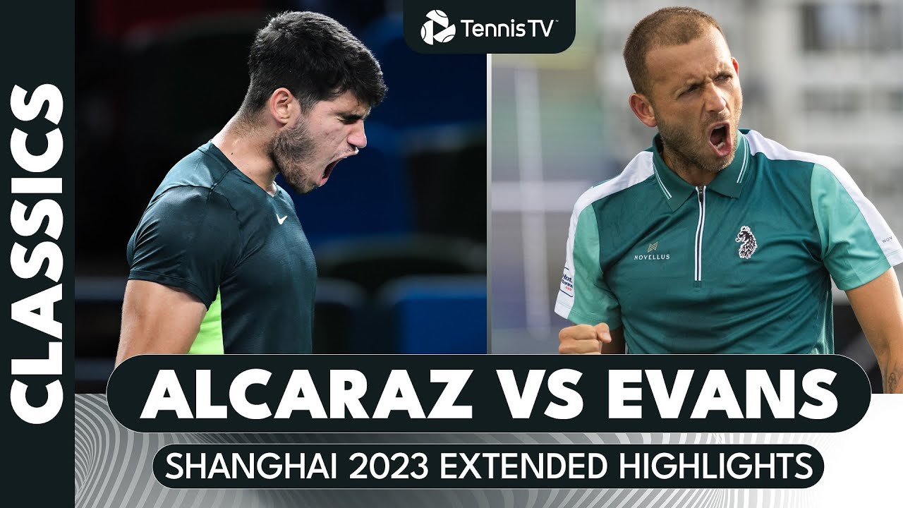 Incredible Shotmaking! 🤯 Carlos Alcaraz vs Dan Evans Shanghai 2023 Extended Highlights