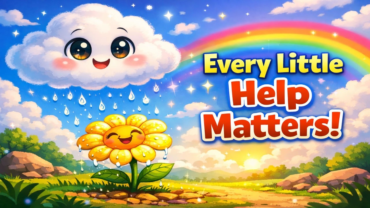 You Don’t Have to Be Big to Help | Coco the Little Cloud Story #kids #bedtimestories #moralstories