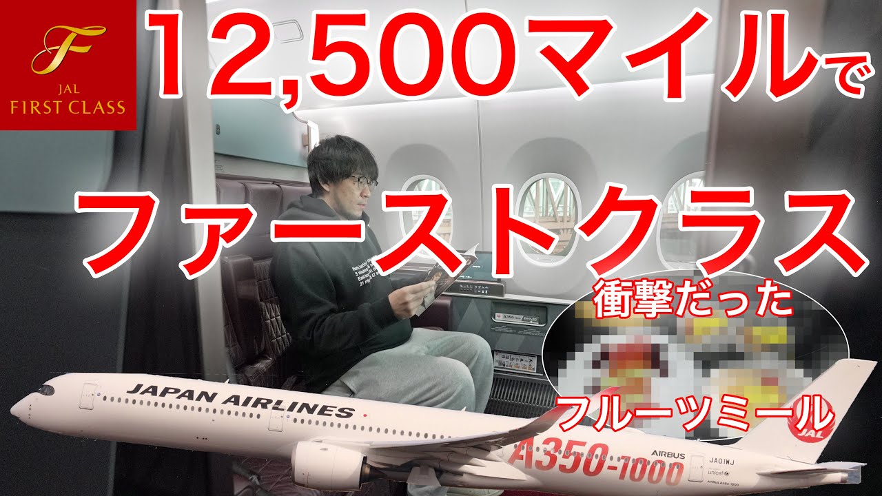 新型ファーストクラスでフルーツミールを注文するとこうなります 日本航空 シンガポール→東京(羽田)