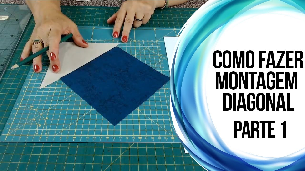 Como Fazer Montagem Diagonal | Patchwork Sem Segredos | Ana Cosentino