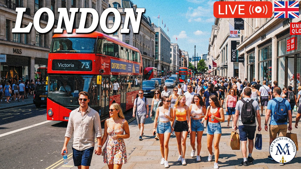 🔴🇬🇧 LIVE LONDON WALK 🔥Weekend Walk at London City Centre | London Streets, Shops & City Life
