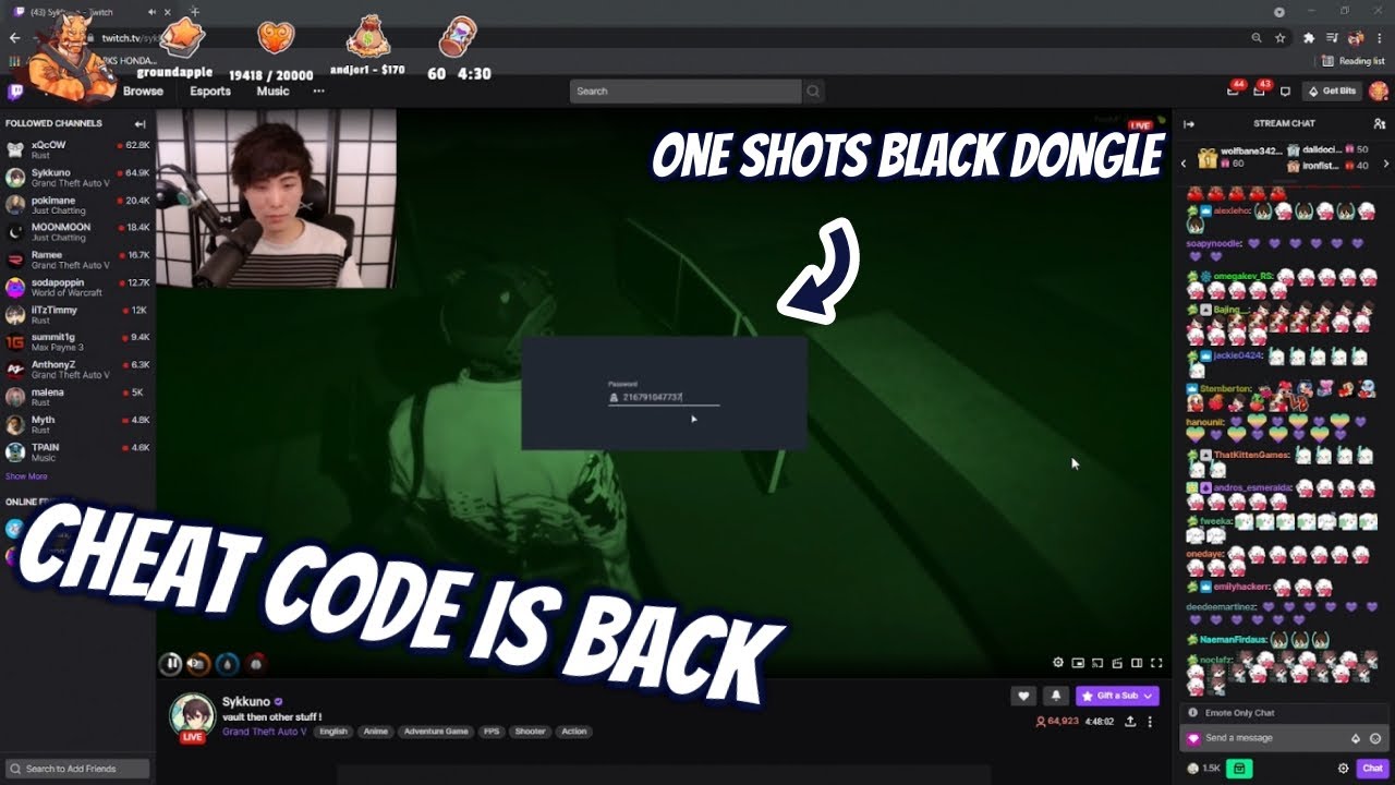 Buddha reacts to Yuno one shotting Black dongle hack [GTA 5 RP NoPixel WL Server]