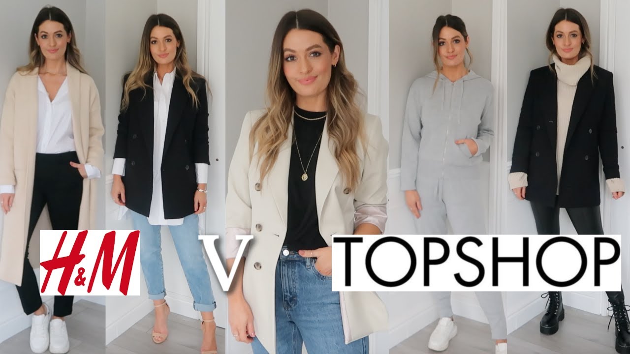 NEW IN H&M VS TOPSHOP TRY ON HAUL | WINTER SPRING 2020