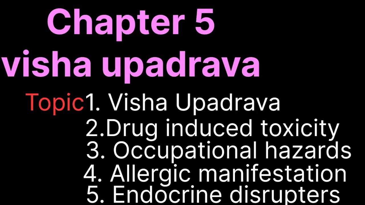 Chapter 5 Agada tantra | visha upadrava | bams 2nd prof | what is visha ? #agadtantrabams2ndprof 