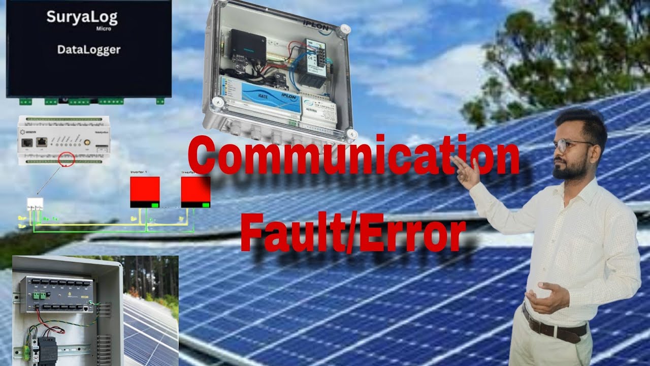 communication fault || how to resolve communication faults in solar plant || Communication error