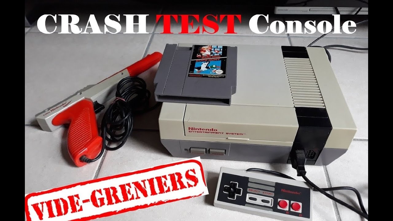 Crash TEST console de Vide Grenier NINTENDO NES