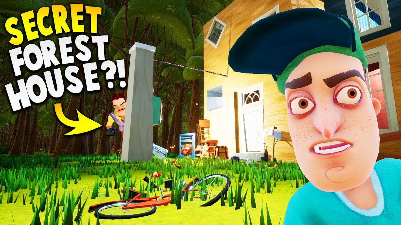 WE FOUND THE NEIGHBOR'S SECRET HOUSE IN THE FOREST!? | Hello Neighbor Gameplay