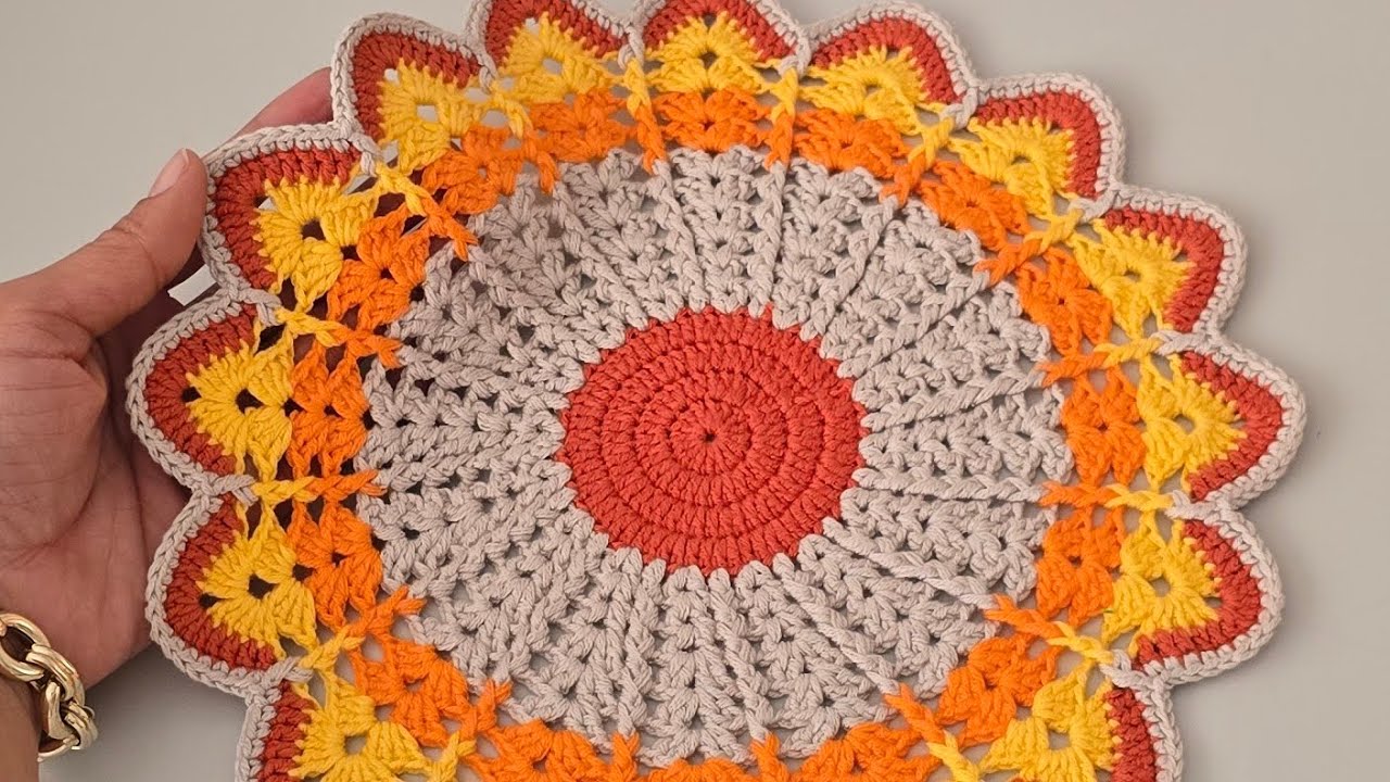 🪶En Kolay Tığ İşi Supla Yapımı | Easy Crochet Placemat for Beginners