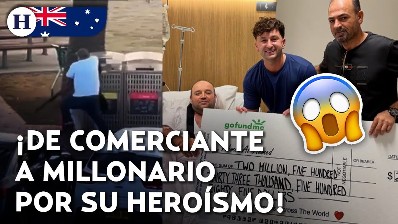 ¡Héroe de Bondi Beach se vuelve millonario! Recibió más de 1 mdd tras desarmar a atacante en Sídney