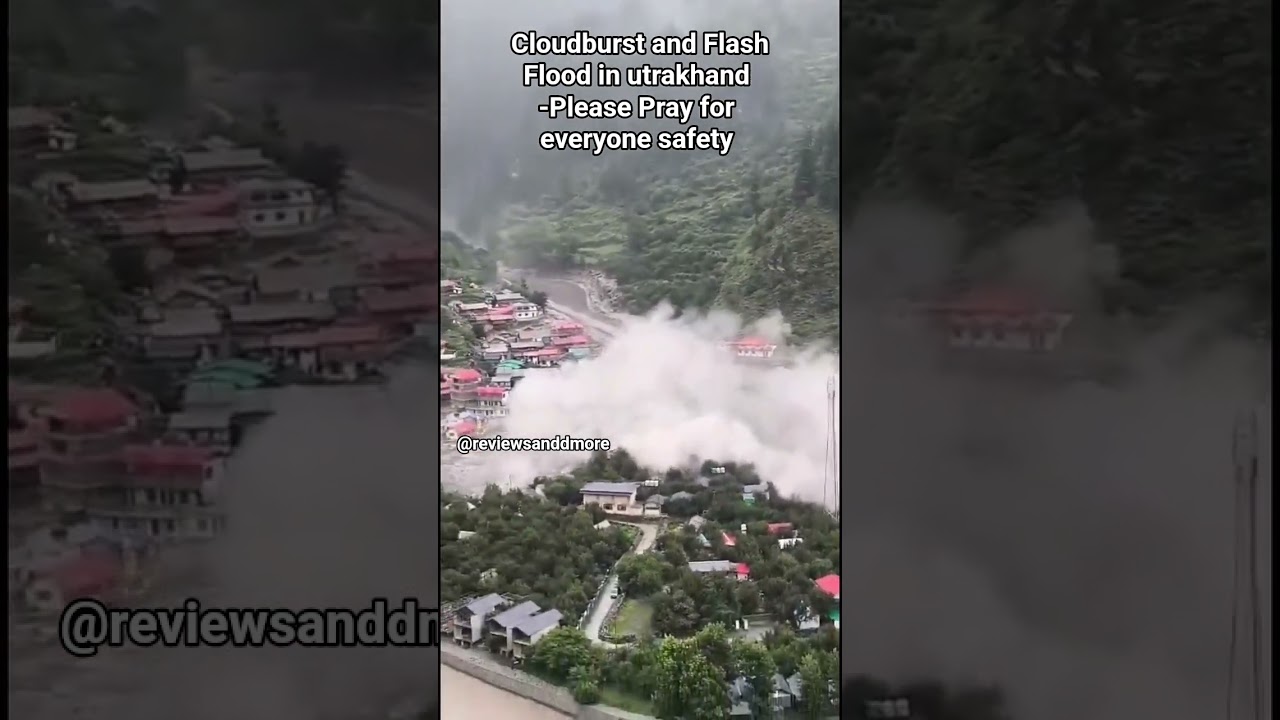 #Uttarkashi, #Dhariwal #Uttarakhand #Cloudburst several house damaged