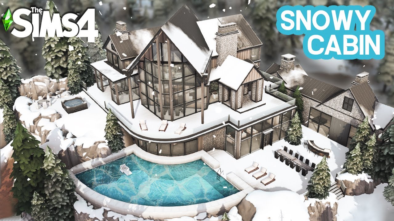 Sims 4 SNOWY CABIN ❄️ [No CC] - Speed Build | Kate Emerald