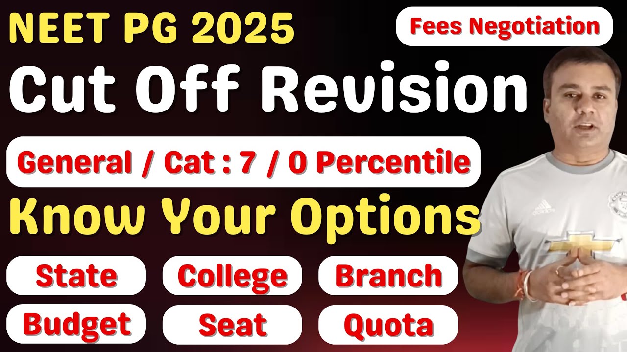 NEET PG 2025 🔥 CUT OFF REVISED 🔥 ROUND 3 STARTED 🔥 KNOW YOUR OPTIONS BRANCH 🔥 BUDGET 🔥 #neetpg2025