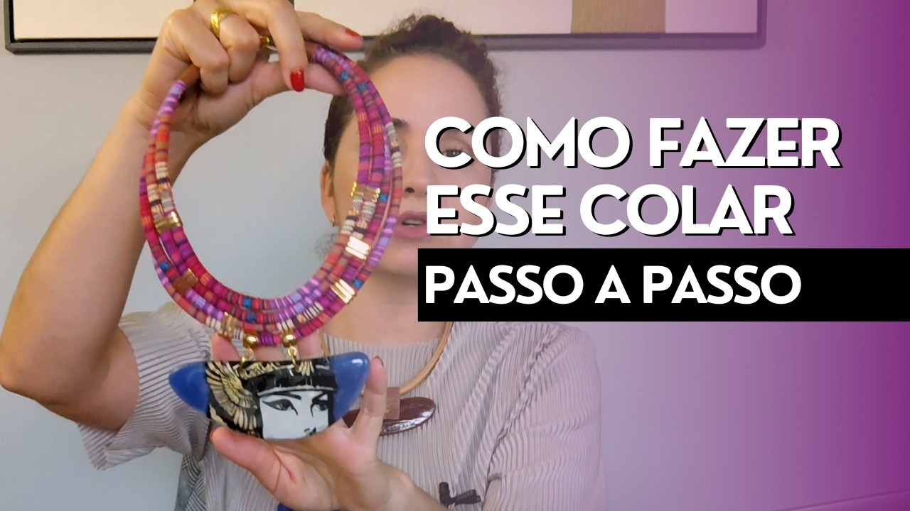 Colar de vidro | Faça você também