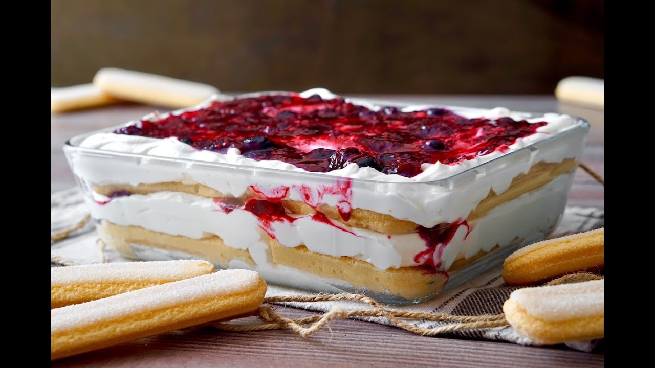 Tiramisù ai Frutti di Bosco Senza Uova