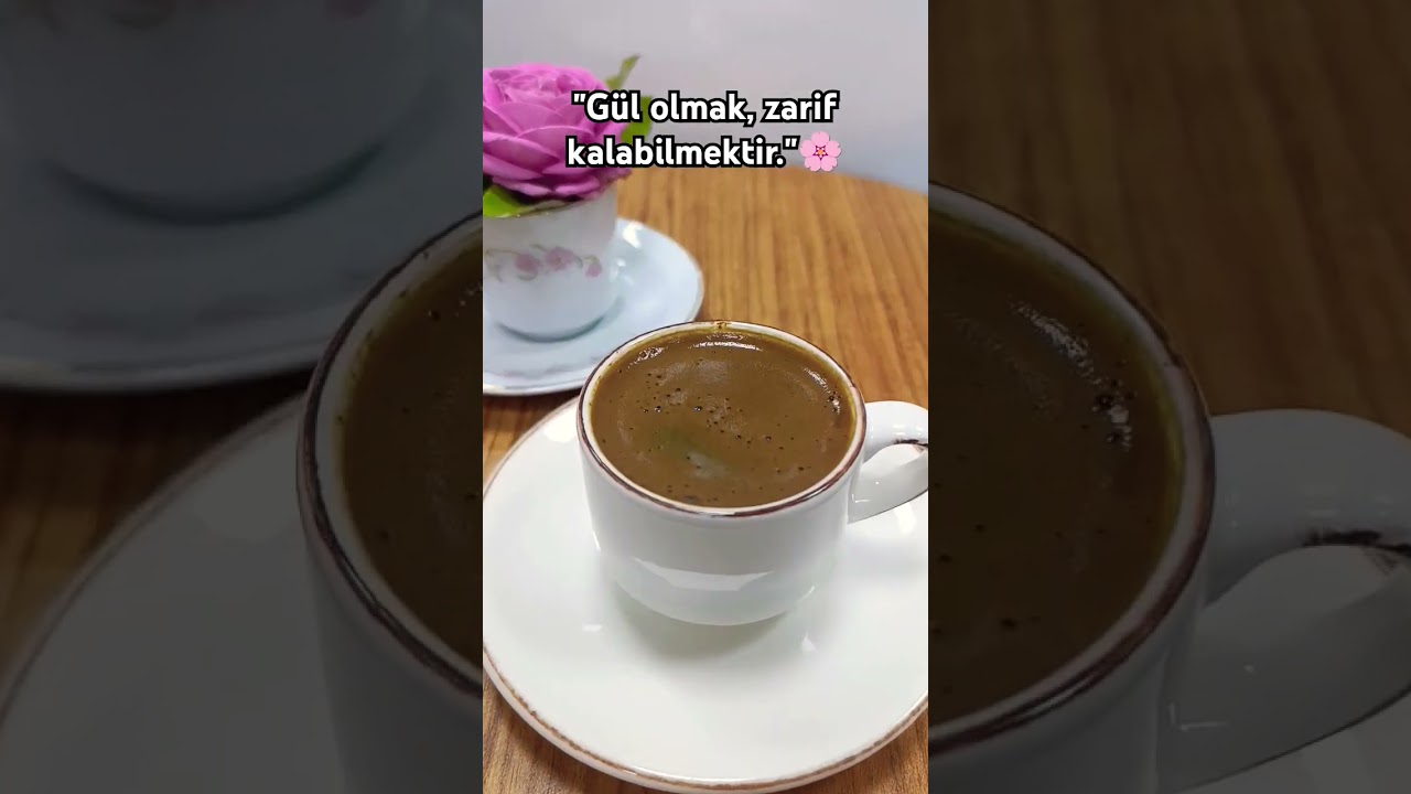 Bir fincan kahve ☕ Bir fincan g&uuml;l 🌹 #kahve #kahvekeyfi #blog