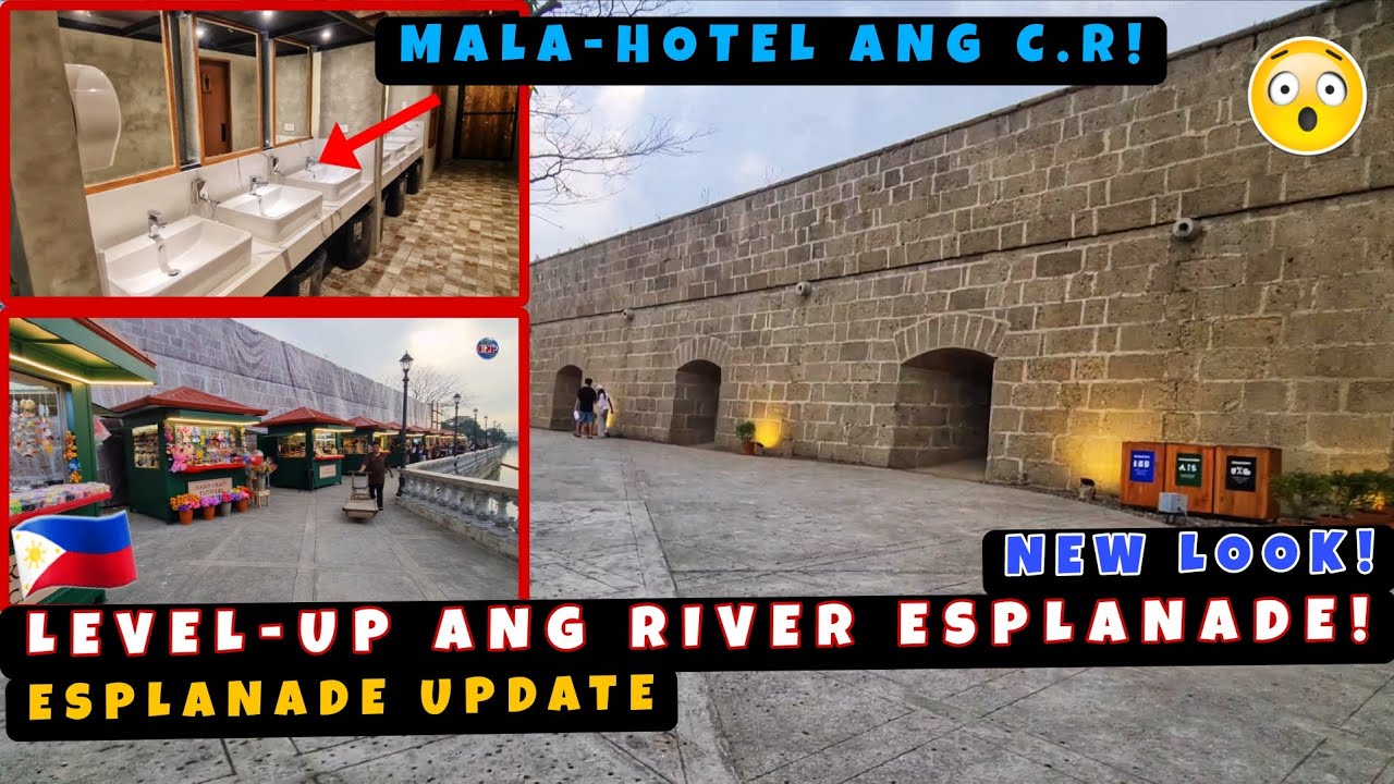 WOW! Level-Up na sa Ganda ang Pasig River Esplanade! C.R. Parang sa Hotel! New Food Stalls! 🇵🇭