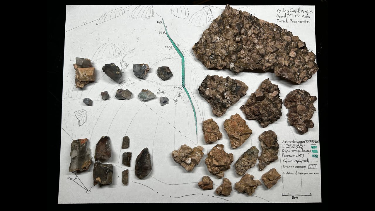 Prospecting a Pastel Fluorite Pegmatite, South Platte Area (Part 3) - Interpreting and Mapping